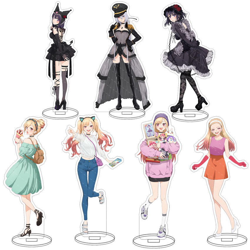 Anime Merch - حامل أكريليك للأنمي بطول 16 سم،