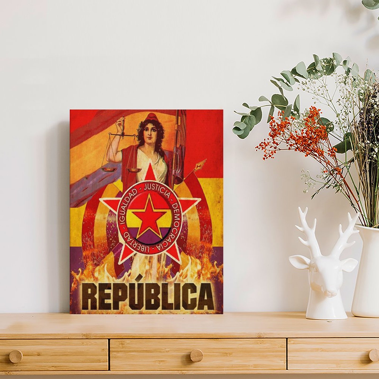 لا باساران الثورة الاسبانية ال - مراجعة Art Print Framed وسعره