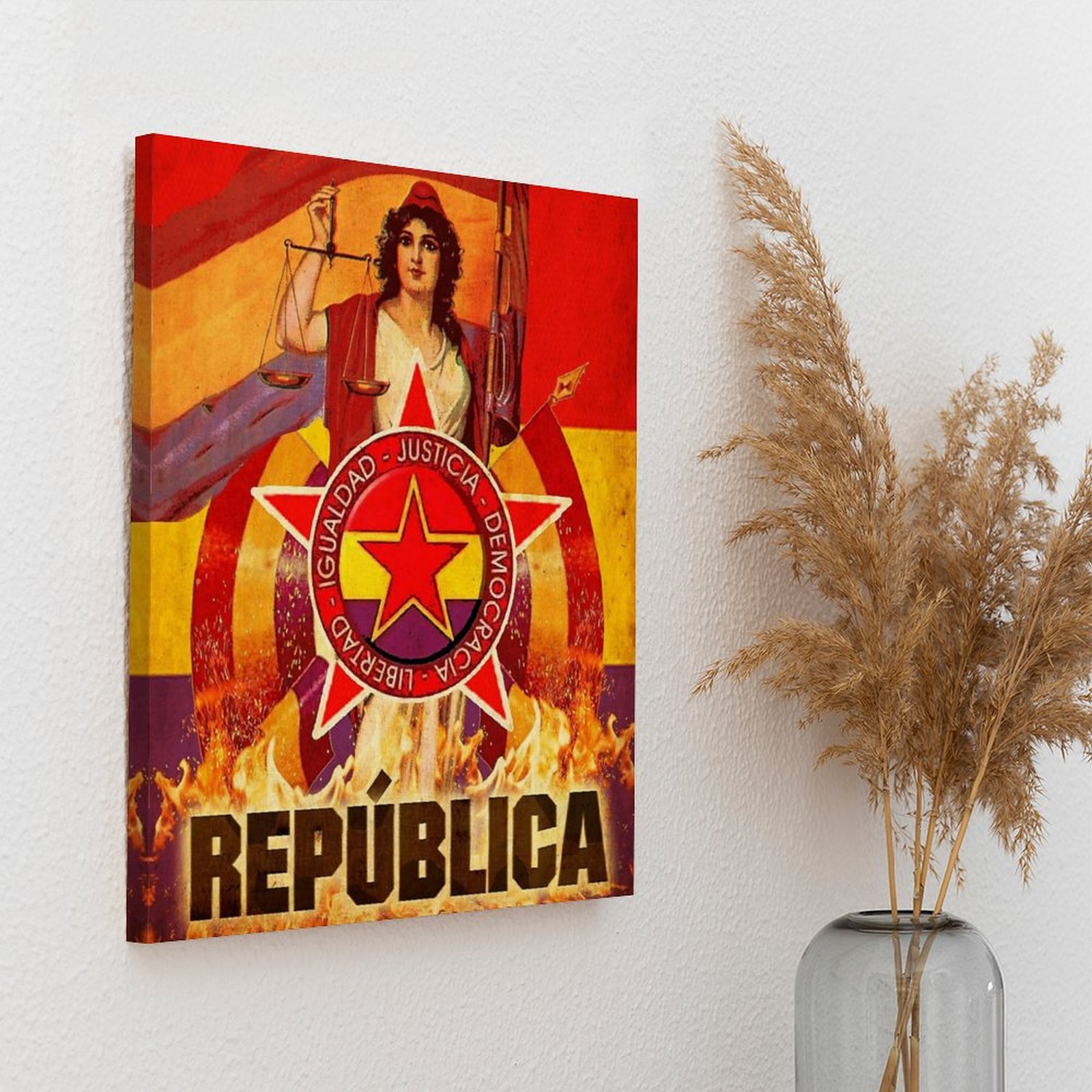 لا باساران الثورة الاسبانية ال - مراجعة Art Print Framed وسعره